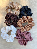 Faux Satin Scrunchie Set