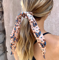 Paisley Bow Scrunchie